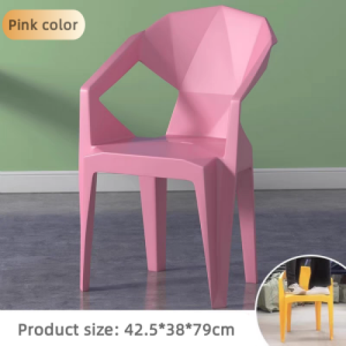 Manufacturer China plasic outdoor chair backrest thickened plastic stool