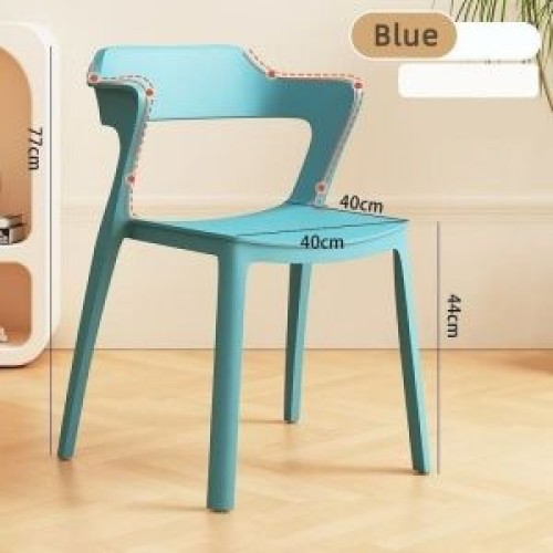 China factory plastic Nordic dining chair thickened backrest household chair