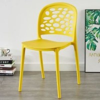 Plastic dining chair household backrest chair bedroom desk chair with cheap price