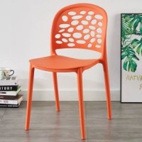 Plastic dining chair household backrest chair bedroom desk chair with cheap price