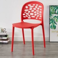 Plastic dining chair household backrest chair bedroom desk chair with cheap price