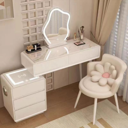 China Smart Dressing Table With Wireless Charging And Light Luxury Nordic Bedroom Dressing Table