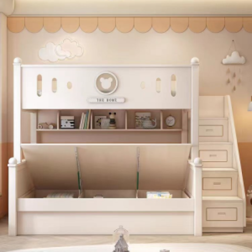 Childrens bear bunk bed simple style cute fashion bunk bed for kids