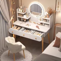 Bedroom simple modern small storage cabinet integrated small apartment internet celebrity ins style dressing table