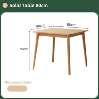 Directly factory price for small apartment solid wood dining table household solid wood table