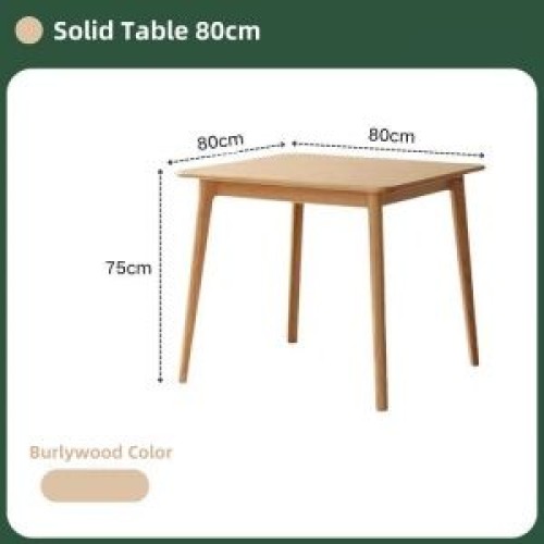 Directly factory price for small apartment solid wood dining table household solid wood table