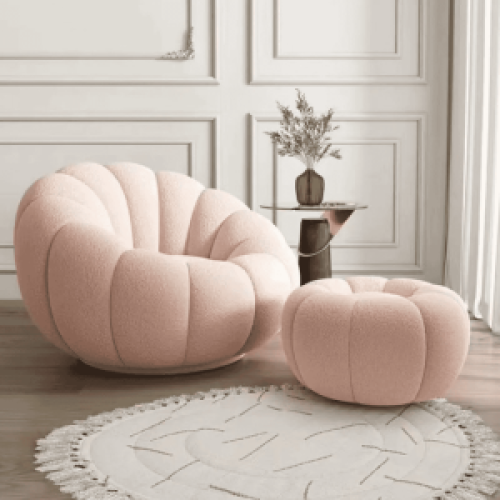 Household lazy sofa lounge chair rotatable pumpkin sofa chair