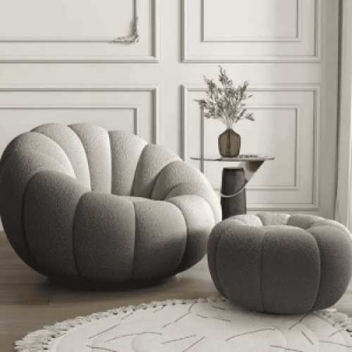 Household lazy sofa lounge chair rotatable pumpkin sofa chair