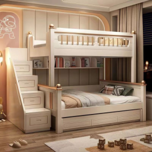New style Bunk beds for kids bedroom modern minimalist bunk beds from wholsaler factory China
