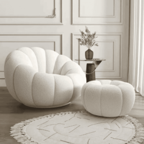 Household lazy sofa lounge chair rotatable pumpkin sofa chair